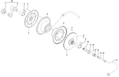 Hose reel PW 150 C High-pressure washer