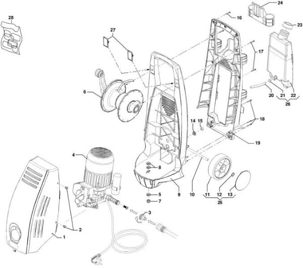 Deck PW 160 High-pressure washer