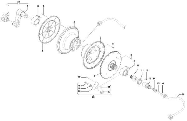 Hose reel PW 170 C High-pressure washer