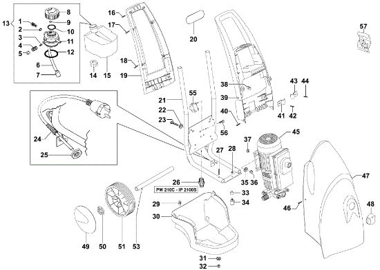 Deck PW 210 C High-pressure washer