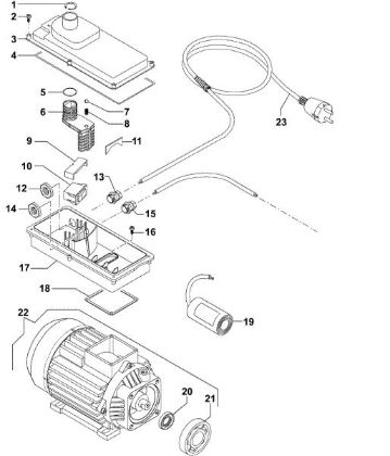 Motor 1 PW 210 C High-pressure washer