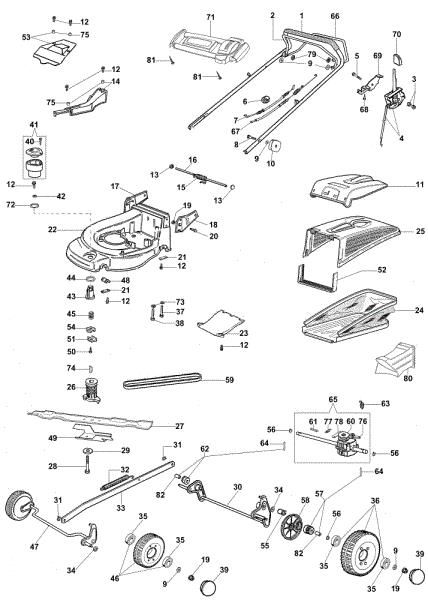 Illustrated parts list (Until May 2007) MAX 53 TBX Plus-Cut Lawnmower