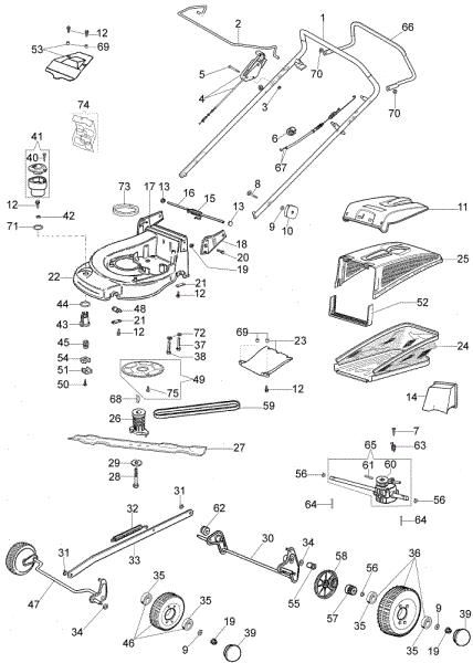 Illustrated parts list (From June 2007) MAX 48 TBXM Plus-Cut Lawnmower