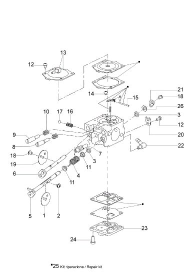 Carburetor 983 TTA Power cutter