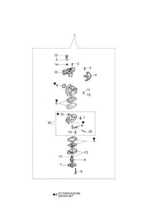 Carburetor WYK-231 446 BP Ergo Brushcutter