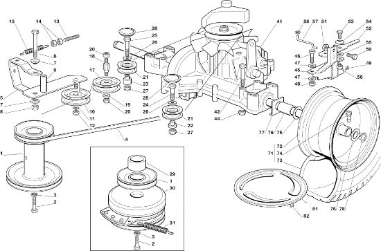Transmission OM 122C/22H Cat.2005 Garden tractor