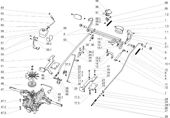 Transmission OM 124JH/20 H Cat.2005 Garden tractor