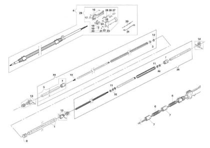 Rod (Transmission) PPX 250 Pole pruner