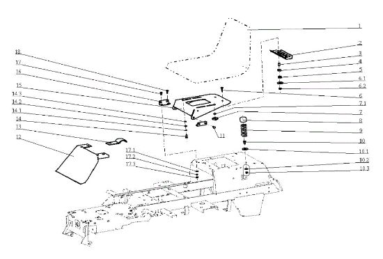 Hood (1/2) OM 104J/18H Cat.2005 Garden tractor