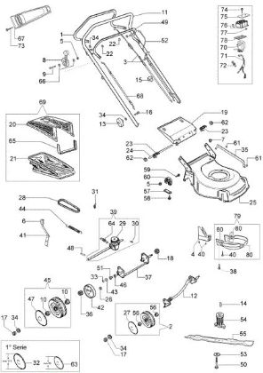 Illustrated parts list (From June 2007) G 53 TBXE Lawnmower