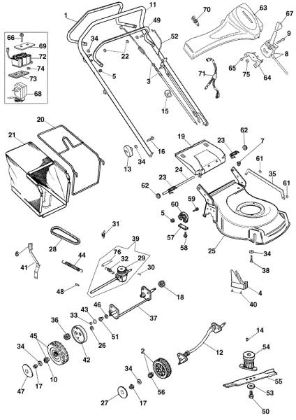 Illustrated parts list (Until May 2005) G 53 TBXE Lawnmower