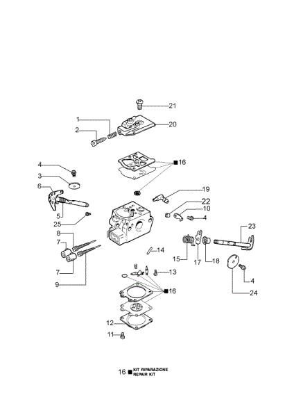 Carburetor WT-781A 937 Chainsaw