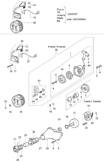 Starter assy and clutch SPARTA 42 S Brushcutter