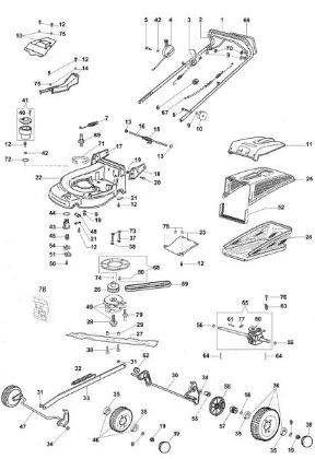 Illustrated parts list MAX 53 TBXF Plus-Cut Lawnmower