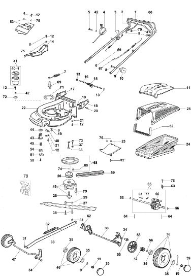 Illustrated parts list MAX 53 TBXF Plus-Cut Lawnmower