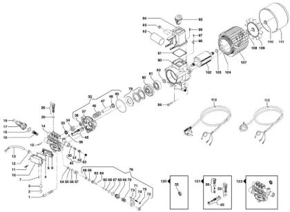 Engine PW 135 C High-pressure washer