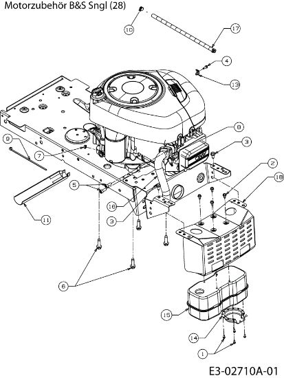 Engine POLO 108/17 H Garden tractor