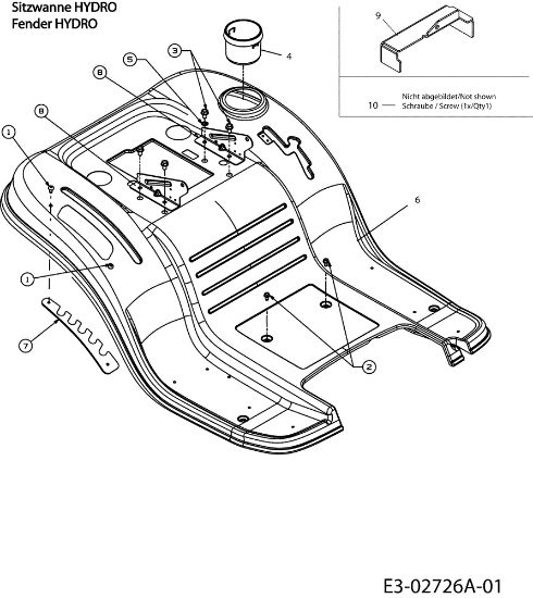 Rear body POLO 108/17 H Garden tractor
