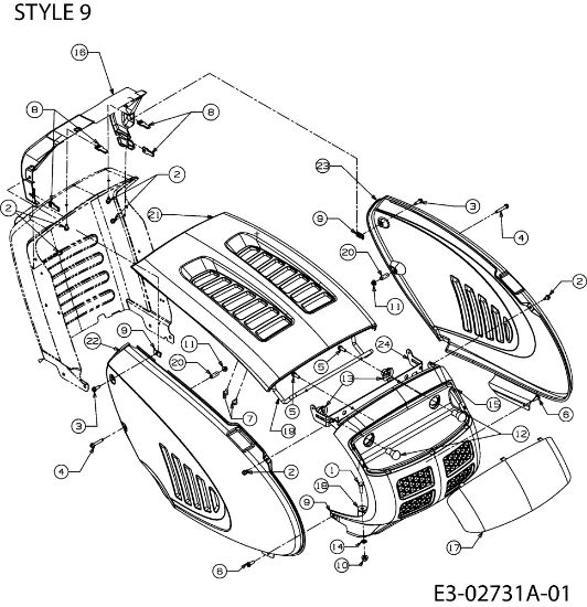 Body POLO 108/17 H Garden tractor