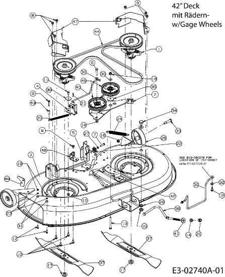Mowing deck POLO 108/17 H Garden tractor