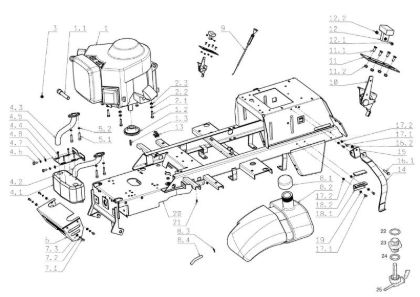Engine OM 104J/20H Cat.2006-2007 Garden tractor