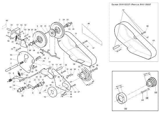 Transmission MH 260 R (EN709) Rotary tiller