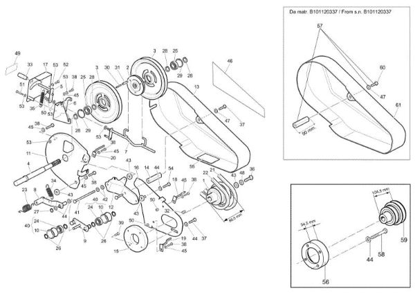 Transmission MH 260 R (EN709) Rotary tiller