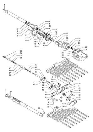 Transmission OS 250 Olive harvester
