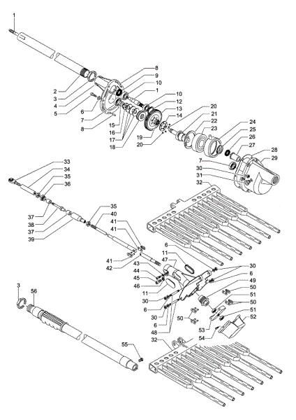 Transmission OS 250 Olive harvester