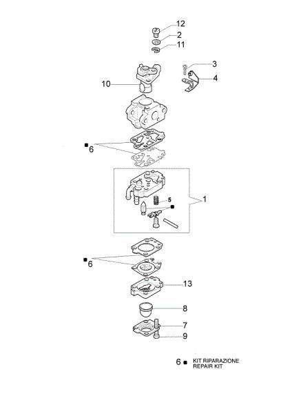 Carburetor WYJ-227A OS 250 L Olive harvester