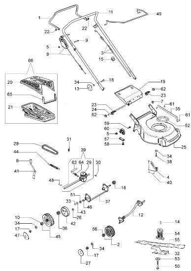 Illustrated parts list (Until May 2007) G 48 TBXM Lawnmower