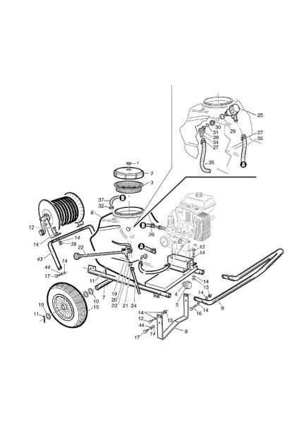 Tank SC 180 Wheelbarrow sprayer