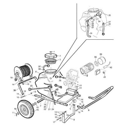 Tank SC 150 E Wheelbarrow sprayer