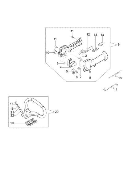 Handle BC 260 4S Brushcutter