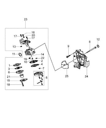 Carburetor WYB 6D BC 260 4S Brushcutter