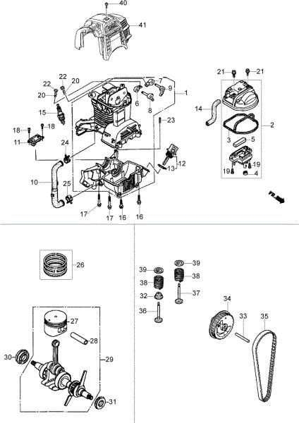 Engine BC 360 4T Brushcutter