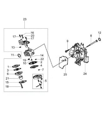 Carburetor WYB 16C BC 360 4T Brushcutter