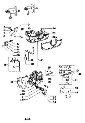 Crankcase 350AF Super Chainsaw