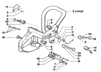 Handle 350AF Super Chainsaw