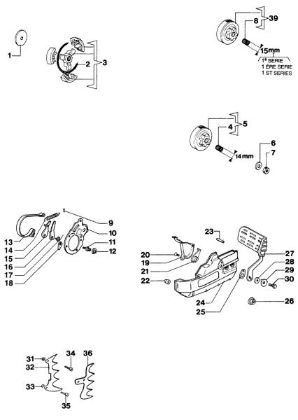 Clutch assy 350AF Super Chainsaw