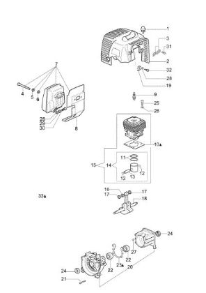Engine SPARTA 37 Brushcutter