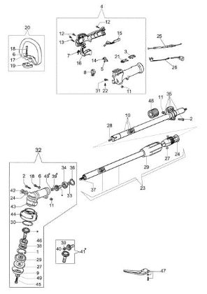 Transmission SPARTA 25 D Brushcutter