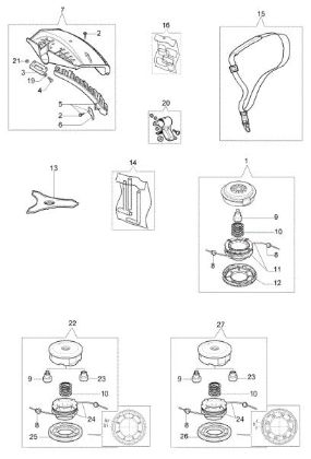 Accessories SPARTA 25 D Brushcutter