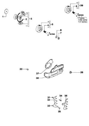Clutch assy 350S Chainsaw