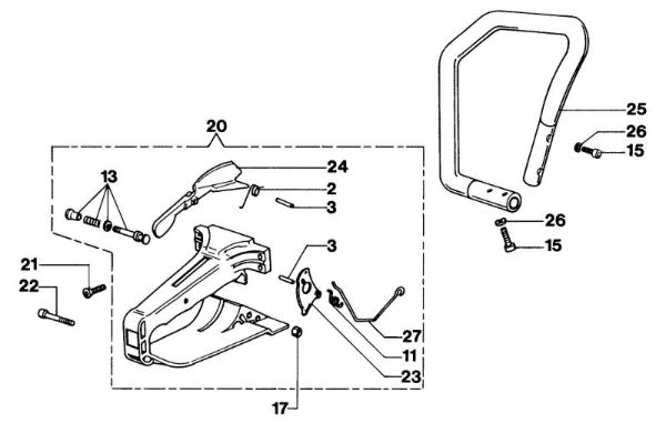 Handle 350S Chainsaw