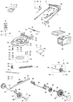 Illustrated parts list MAX 48 TBS Lawnmower