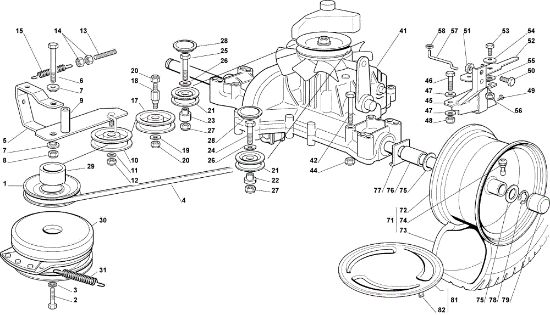 Transmission OM 122C/22H Cat.2007 Garden tractor