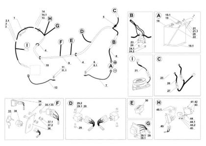 Electrical parts APACHE 92 4x4 Cat.2007 Garden tractor