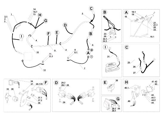 Electrical parts APACHE 92 4x4 Cat.2007 Garden tractor