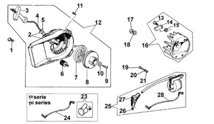 Starter assy 935 X Chainsaw